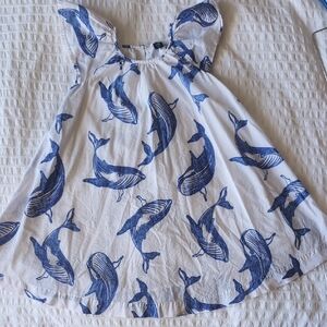 GAP Kids Blue Whale Print Blouse